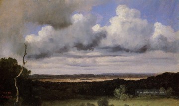  Sturm Galerie - Fontainebleau Sturm über den Plains plein air Romantik Jean Baptiste Camille Corot